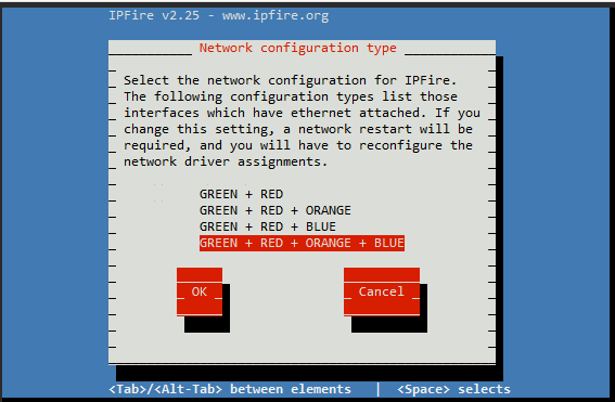 IPFire zone configuration